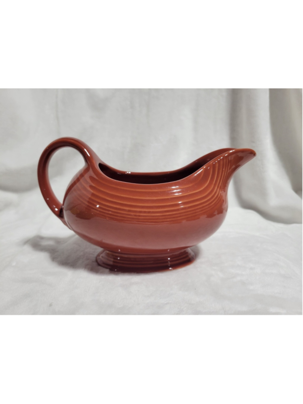 Fiestaware Paprika SAUCE Gravy Boat HOMER LAUGHLIN HLC FIESTA BROWN